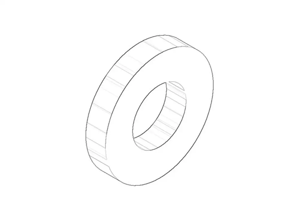 DORNBRACHT Rosette DB Logo ERSATZTEILE 092810064 D. 55 x D. 27,3 x 10 mm Platin, 092810064-08 Galeriebild 1